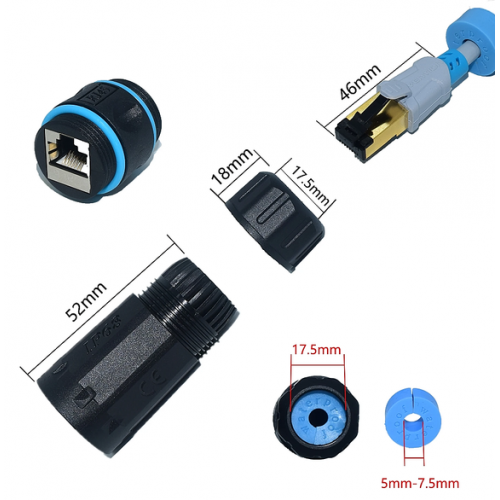 Роз'єм герметичний SZC-23 RJ45 - SnabHelp